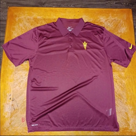 Nike Golf Performance DRI-FIT Arizona State Sun Devils Polo Men's XL - Picture 1 of 7